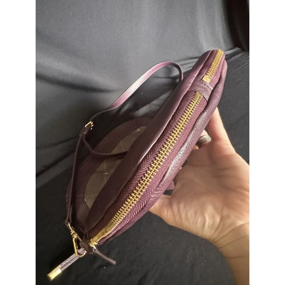 Vince Camuto Purple Pebbled Crossbody Crossbody